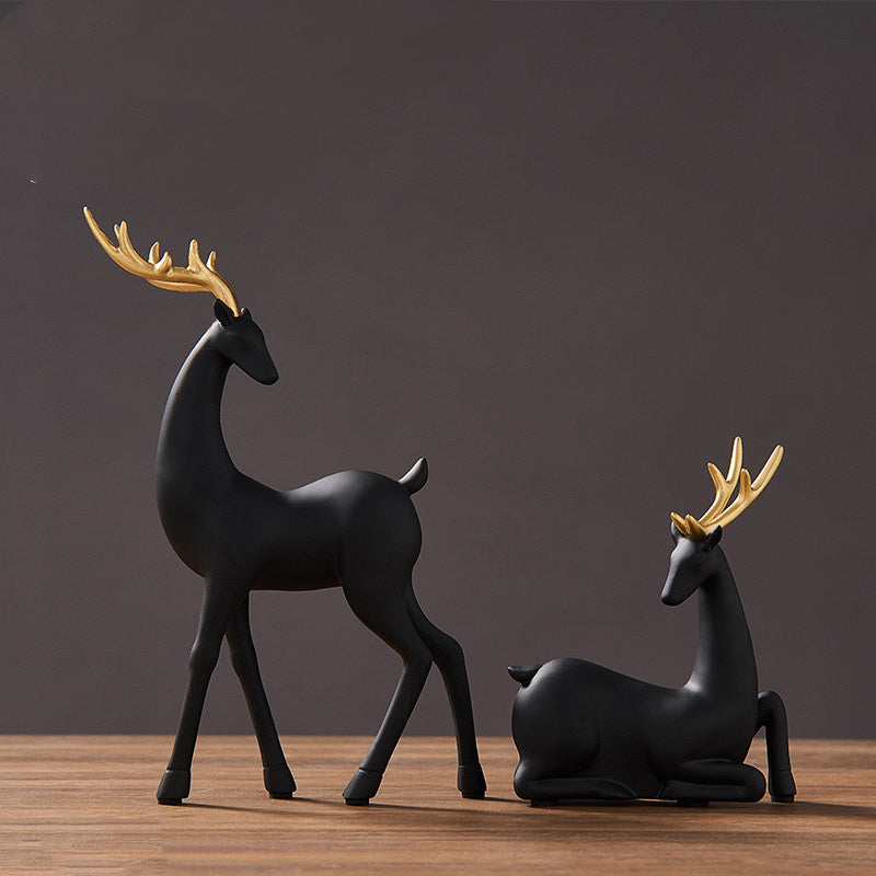 Nordic Couple Deer Ornaments