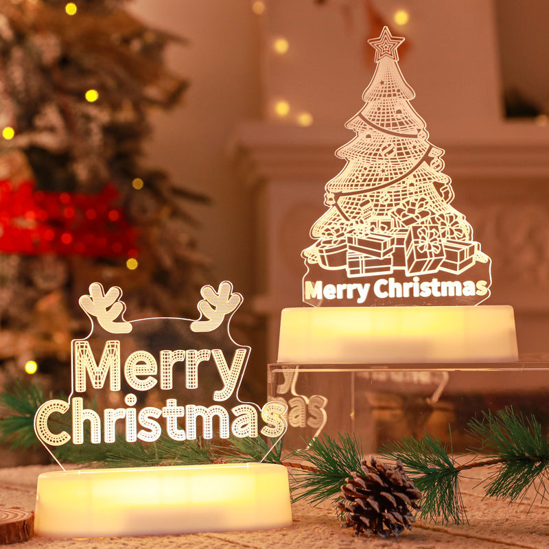 Christmas Decoration 3D Acrylic LED Lamp